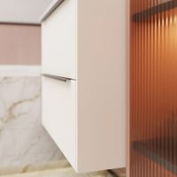 Тумба под раковину подвесная La Fenice Tesoro FNC-01-TES-PB-100-2, белый — фото 5, Тумбы под раковину