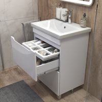 Тумба под раковину VIGO Grani 60 напольная белый (201) — фото 4, Тумбы под раковину