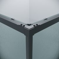 Товар: 1/2 душевого ограждения Grossman Galaxy 1/2.K33.01.90.21.02 (90х195) правая,черный матовый,стекло шиншилла, 1 место - фото 9 1/2 душевого ограждения Grossman Galaxy 1/2.K33.01.90.21.02 (90х195) правая,черный матовый,стекло шиншилла, 1 место — фото 9, Душевые кабины и ограждения