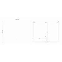 Зеркало PRAGMA-норма (1000*800*45) LED с сенсорным выключателем и подогревом арт-1810080 — фото 2, Зеркала в ванную комнату