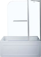 Шторка на ванну Aquanet SG-1200, прозрачное стекло — фото 1, Шторы для ванной