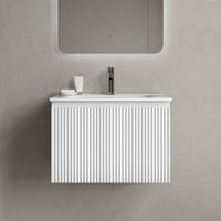 Тумба подвесная SANCOS Snob R 1.0 590х445х406, c одним ящиком оснащенным доводчиками, Bianco , арт. арт-SNR1.060W — фото 1, Тумбы под раковину