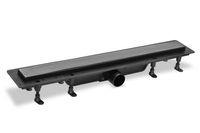 Комбинированный пластиковый душевой канал с металической решеткой 2 in 1, оружейный металл, L=750 мм SZA975M — фото 1, Трапы для душа