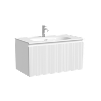 Тумба подвесная SANCOS Code 785х453х400, c одним ящиком оснащенным доводчиками, цвет белый , арт. арт-CD80W — фото 5, Тумбы под раковину