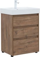 Тумба под раковину Aquanet Nova Lite 60 дуб рустикальный (3 ящика) арт-00302471 — фото 11, Тумбы под раковину