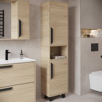 Шкаф-пенал VIANT КЕЛЬН 30 напольный светлое дерево (VKEL450SD-PEN) — фото 5, Пеналы для ванной комнаты