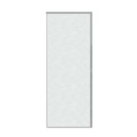 Боковая стенка Grossman Galaxy (100х195) хром,стекло шиншилла, 1 место арт-200.K33.01.100.10.02 — фото 1, Боковые стенки