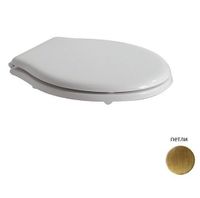 Товар: Сиденье с крышкой GLOBO Paestum цвет белый/бронза PA139 - фото 1 Сиденье с крышкой GLOBO Paestum цвет белый/бронза PA139 — фото 1, Сиденья для унитаза