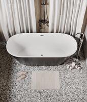 Ванна отдельностоящая Grossman Forta (170х75х58) цвет черный/белый матовый,1 место арт-GR-1503MB — фото 3, Акриловые ванны