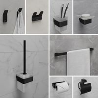 Полотенцедержатель SMOOTH LINE одинарный, черный арт-9782023 — фото 2, Полотенцедержатели