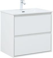 Товар: Тумба с раковиной Aquanet Милан 70 цв. белый глянец 00340153 - фото 2 Тумба с раковиной Aquanet Милан 70 цв. белый глянец 00340153 — фото 2, Тумбы с раковиной