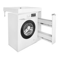 Товар: Раковина подвесная Azario Ritsa 801х503х95 над стиральной машиной, белый арт-CS00093810 - фото 5 Раковина подвесная Azario Ritsa 801х503х95 над стиральной машиной, белый арт-CS00093810 — фото 5, Раковины подвесные