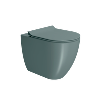 унитаз приставной PURA безободковый с водоворотной системой смыва Swirlflush фаянсовый агава матовый арт-881004 — фото 1, Приставные унитазы