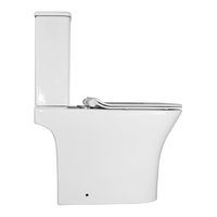 Унитаз-компакт Azario FRENTO 340x650х770 безободковый, в комплекте с бачком и сиденьем микролифт арт-AZ-2311 — фото 11, Напольные унитазы