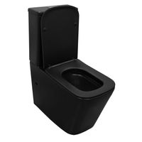 Унитаз-компакт Azario Black King 370х640х810 безободковый, с быстросъемным сиденьем микролифт, черный матовый (AZ-8303D) арт-AZ-8303-D — фото 1, Напольные унитазы