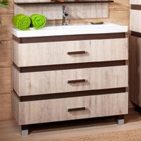 Комплект мебели для ванной Бриклаер , кантри/венге арт-ТЕХАС 100 — фото 6, Комплекты мебели для ванной