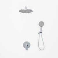 Встраиваемая душевая система LICATA, Хром глянец LI-400-C-C4 — фото 1, Встраиваемые душевые комплекты