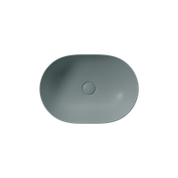 раковина накладная PURA 50x35 агава матовый арт-886004 — фото 1, Раковины накладные