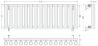 Отопительный радиатор Сунержа Кумир-0 300х1030 15 секций Матовый чёрный арт-31-0340-3015 — фото 4, Радиаторы отопления
