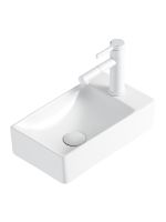 Товар: Agger Раковина подвесная левая санфарфор, белый глянец арт-ASH131375L - фото 5 Agger Раковина подвесная левая санфарфор, белый глянец арт-ASH131375L — фото 5, Раковины подвесные