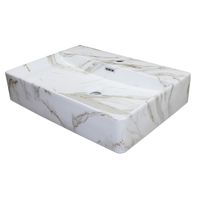 Товар: Раковина накладная Azario 600х420х120 прямоугольная, светлый мрамор арт-AZ-2173-M845 - фото 5 Раковина накладная Azario 600х420х120 прямоугольная, светлый мрамор арт-AZ-2173-M845 — фото 5, Раковины накладные