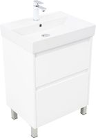 Тумба с раковиной Aquanet Nova Lite 2.0 60 напольная цв. белый глянец арт-00348190 — фото 6, Тумбы с раковиной