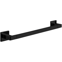 Полотенцедержатель COLOMBO DESIGN BASICQ широкий цвет черный матовый арт-B3711.NM — фото 2, Полотенцедержатели