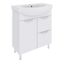 Тумба напольная ELEGANSE 75 /хром/ AQUA DE MARCO 2075CELE — фото 2, Тумбы под раковину