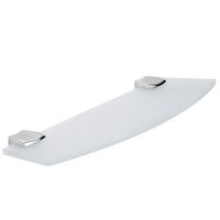 Полочка COLOMBO DESIGN LAND B2816 стеклянная цвет хром — фото 1, Полки