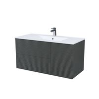 Товар: Тумба с умывальником, подвесная, 100 см, темно-серый, Bild, IDDIS, арт-BIL10G0i95K - фото 2 Тумба с умывальником, подвесная, 100 см, темно-серый, Bild, IDDIS, арт-BIL10G0i95K — фото 2, Тумбы с раковиной