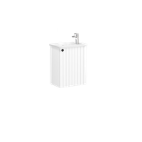 Тумба с раковиной Vitra Root Groove 45 матовый белый правый VITRA арт-69198 — фото 1, Тумбы с раковиной