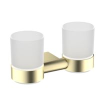 Стакан для зубных щеток двойной Timo Luiro золото матовое арт-18534/17 — фото 1, Стаканы для зубных щеток