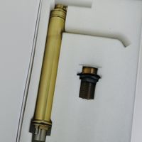 ERMITAGE MINI См-ль д/раковины моноком. высокий, ручка сверху латунь, дон.клапан "click-clac, бронза арт-31420 — фото 4, Смесители для раковины