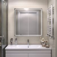 Зеркальный шкаф VIGO Geometry Classic 80 подвесной белый (118) — фото 4, Зеркальные шкафы в ванную