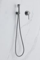 Смеситель ABBER Emotion AF8825NG с гигиеническим душем, никель — фото 3, Гигиенические души