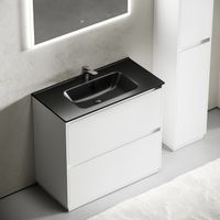 Тумба под раковину SANCOS Libra Floor напольная, 890х450х840, c двумя ящиками оснащенными доводчиками, белый глянец , арт. арт-LB90FW — фото 11, Тумбы под раковину