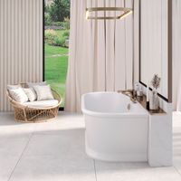 Ванна PENELOPA 168 см из литьевого мрамора NOVA GEL / Aqua de Marco 1168WPEN_GEL — фото 4, Ванны