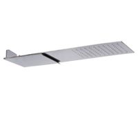 Верхний душ, Fima Carlo Frattini, Showerhead, тип установки-настенный, размер душевого диска, мм-120*200, форма-прямоугольная, количество режимов-2, тип струи-каскад, дождь, материал-нержавеющая сталь, цвет-хром арт-F2346CR — фото 1, Верхние души