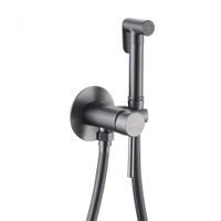 Смеситель ABBER Wasser Kreis AF8125NG с гигиеническим душем, никель — фото 1, Смесители для раковины