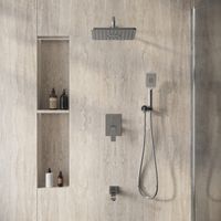 Душевая система скрытого монтажа Grossman Classic хром глянцевый,1 место арт-501.K35.04.100 — фото 3, Встраиваемые душевые комплекты