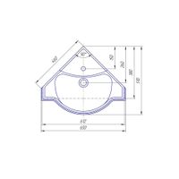 Комплект мебели для ванной Бриклаер КАНТРИ 60K, бежевый — фото 4, Комплекты мебели для ванной