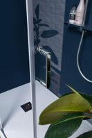 Душевая дверь Aquanet Cinetic 1200, прозрачное стекло арт-AE12-N-120H190U-CT — фото 10, Распашные душевые двери