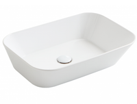 Раковина SIMAS WAVE накладная без отверстий цвет белый WA04 — фото 1, Раковины накладные