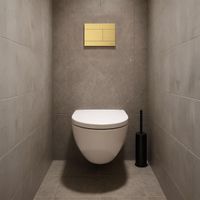 Кнопка смыва IBERICA BLANCA INOX-R нержавеющая сталь, золото матовое (IB.B015.03) — фото 3, Кнопки смыва