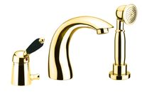 Смеситель на борт ванны Fiore IMPERIAL BLACK 89OO5105, золото — фото 1, Смесители на борт ванны