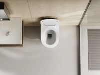 Унитаз ABBER Bequem подвесной белый, безободковый, смыв торнадо арт-AC1128 — фото 5, Подвесные унитазы