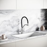 Смеситель дл кухни из нержавеющей стали Sancos Nolia, с крановм для фильтра и гибким изливом, арт. арт-SC12003SS — фото 3, Смесители для кухни