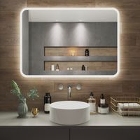 Зеркало с LED-подсветкой AMAZON (100*70) /AQUA DE MARCO Amz100/70 — фото 1, Зеркала в ванную комнату