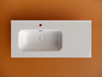 Раковина накладная мебельная CERAMICANOVA Element чаша слева с отверстием под смеситель 1010x465x180 мм цвет белый арт-CN7003L — фото 2, Раковины встраиваемые сверху