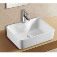 Раковина Azario 49х38х13, накладная, белая (AZ-4569A) арт-AZ-4569-A — фото 1, Раковины накладные